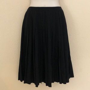 CHANEL Black Pleated Skirt